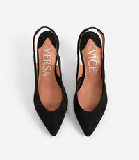Valentina Pumps en Ante Negro