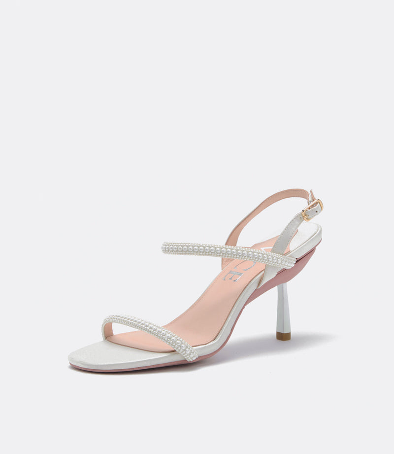 Brooklyn Sandals en Perla Blanca