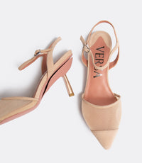 Everyday Heel en Malla Beige