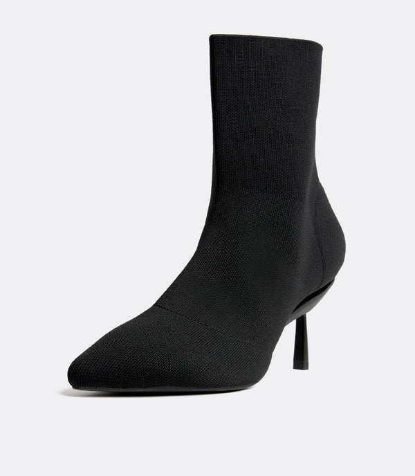Knit Boots en Negro