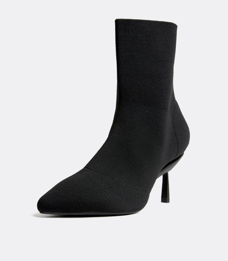 Knit Boots en Negro