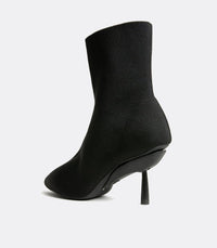 Knit Boots en Negro