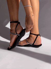 Publicist Pumps en Cristal Negro