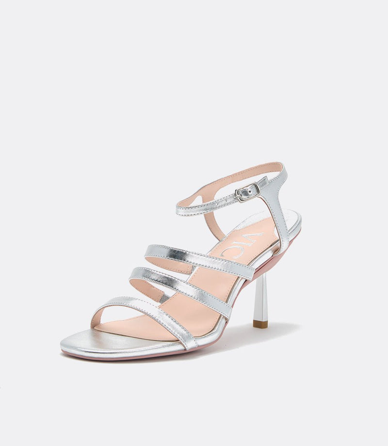 Multi Strap Sandal en Plata