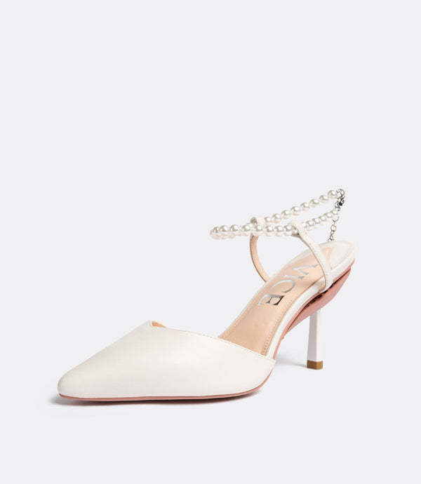 Publicist Pumps en Perla Blanca