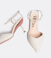 Publicist Pumps en Perla Blanca