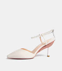 Publicist Pumps en Perla Blanca