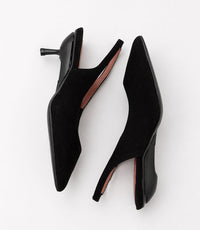 Valentina Pumps en Ante Negro